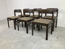 6x Brutalist dining chairs