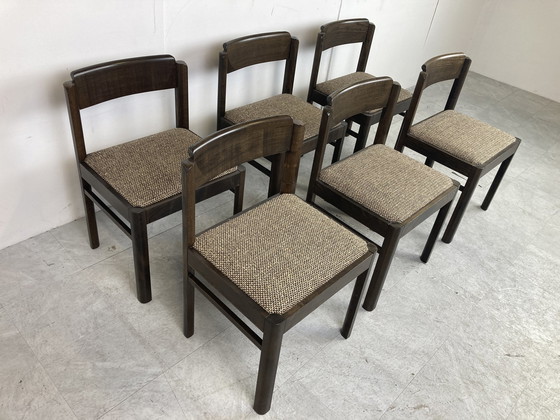 Image 1 of 6x Brutalist dining chairs