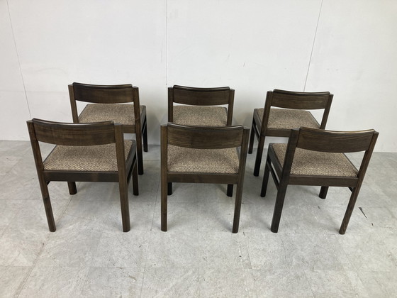 Image 1 of 6x Brutalist dining chairs