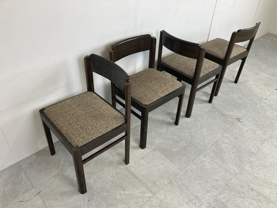 Image 1 of 6x Brutalist dining chairs