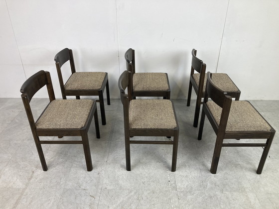 Image 1 of 6x Brutalist dining chairs