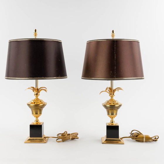 Image 1 of 2x Lampes de table massives Hollywood Regency