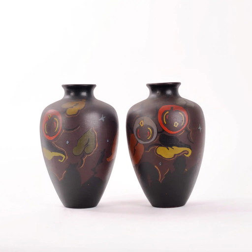 2x Gouda vase by Cornelis Eduard Antheunis