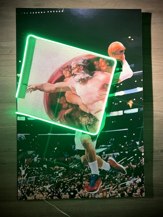 Image 1 of LedMansion La Creazione Air Jordan Led Lamp Wall