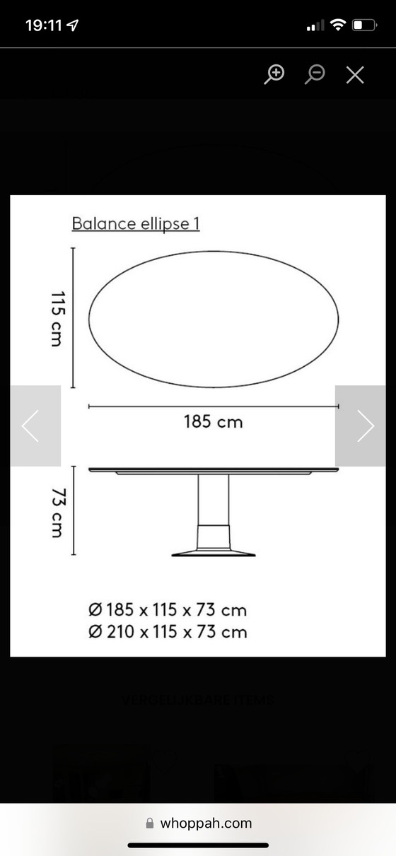 Image 1 of Arco dining table Balance Elipse