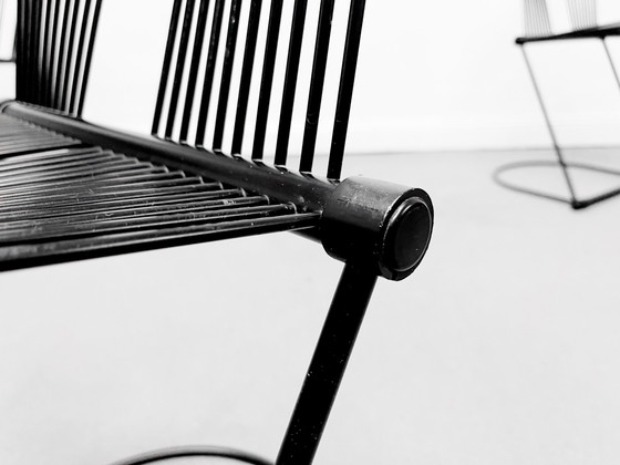 Image 1 of 3 Jutta, Herbert Ohl Schwing Chair Black Chair Rosenthal Studio Line Set Chairs