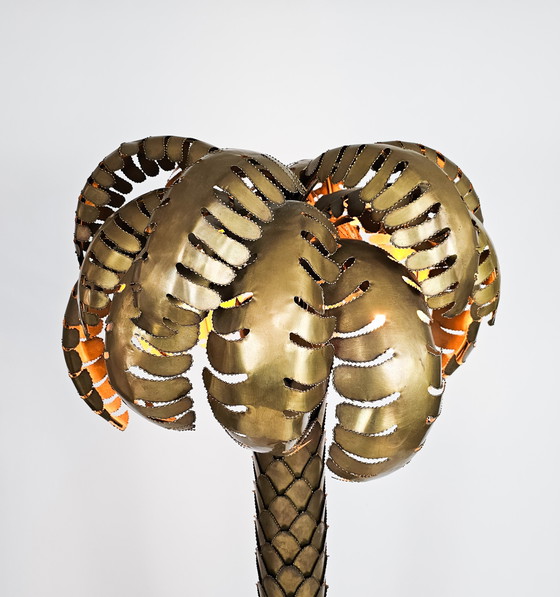 Image 1 of Eichholtz Floor Lamp - Palm Tree (Maison Jansen Style) - brass - Hollywood Regency - 3rd quarter 20th century