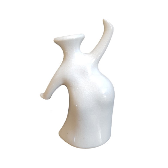 Image 1 of Michael Lambert art ceramic female figurine vase