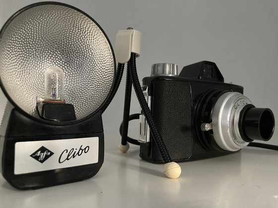 Image 1 of Agfa Click camera lamp with tripod and flash