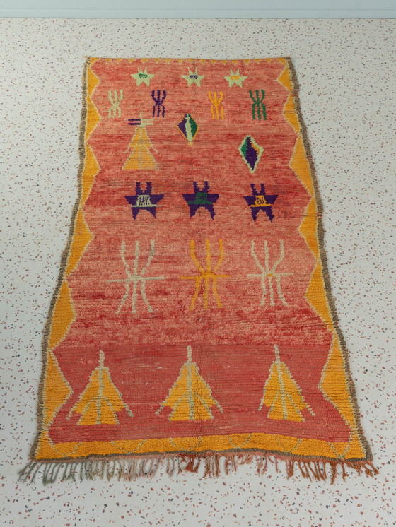 Image 1 of  Boujad vintage, tappeto berbero, 127 x 254 