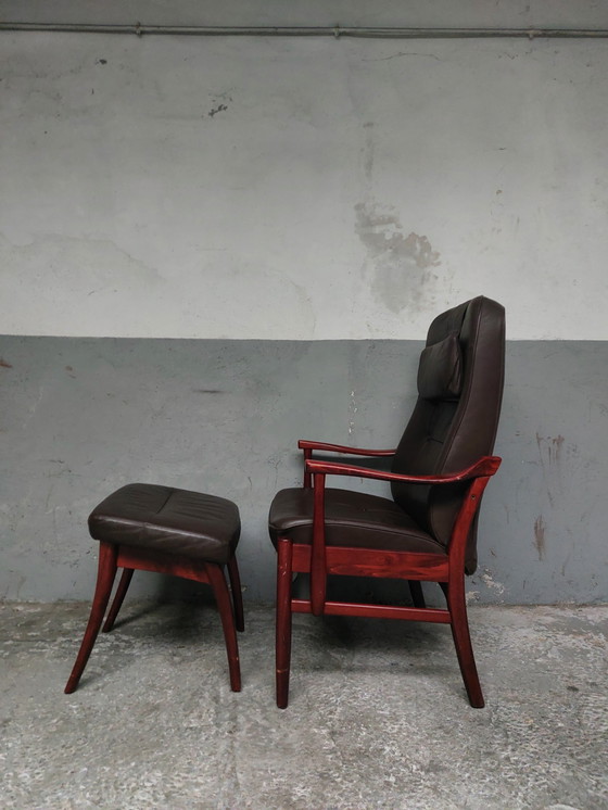 Image 1 of Farstrup armchair with footstool