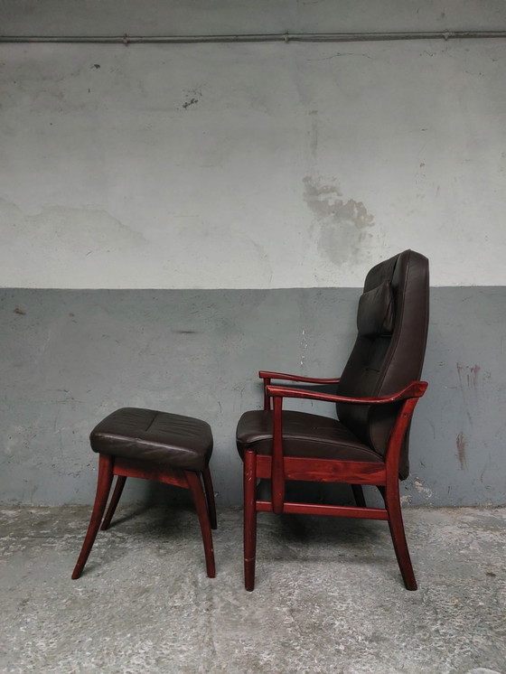 Image 1 of Farstrup armchair with footstool