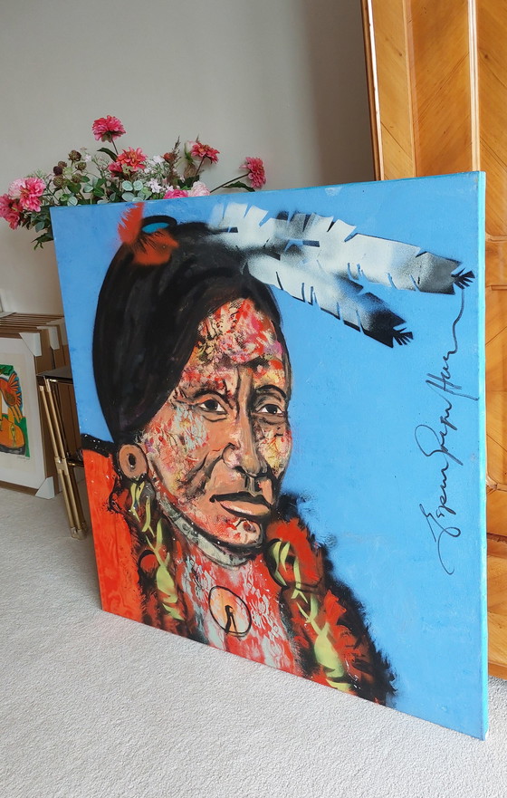 Image 1 of Espen Greger Hagen 'Indian' painting