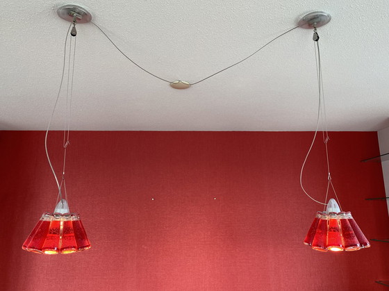 Image 1 of 2x Ingo Maurer Campari Light pendant lamps