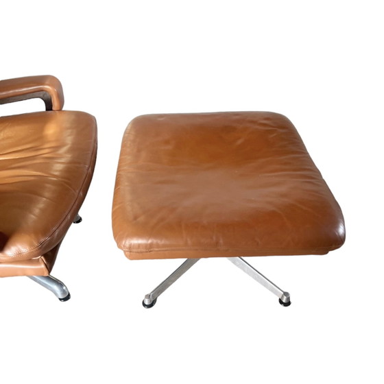 Image 1 of Strässle "King" armchair & footstool