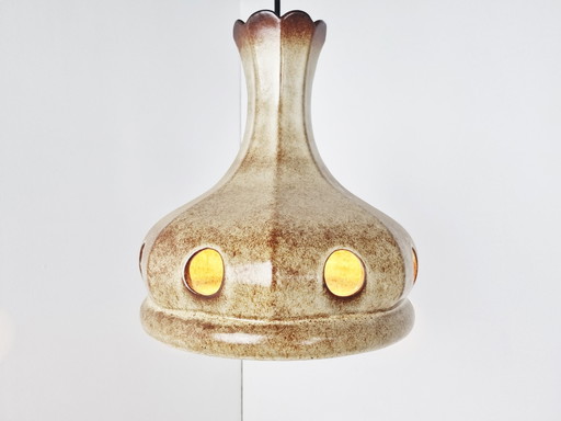 Mid century ceramic pendant light