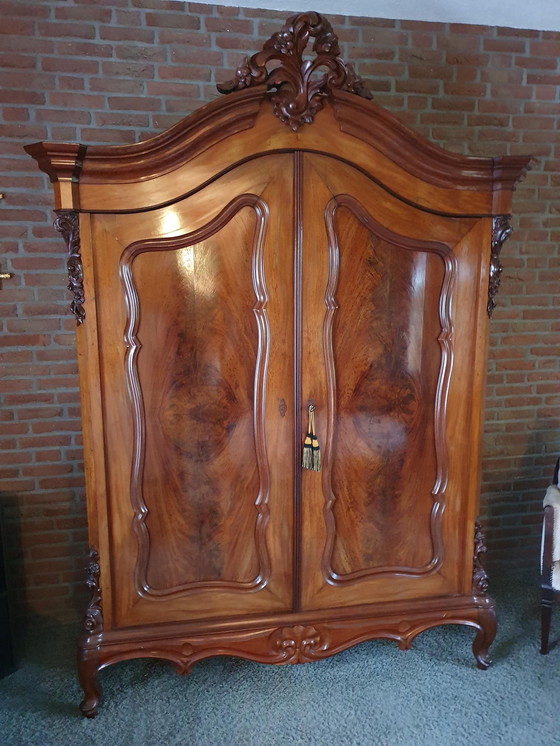 Image 1 of Biedemeier Crested Cabinet