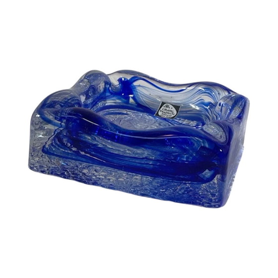 Image 1 of Kristalunie Maastricht - Ashtray - Including original label and box - Unused, vintage - Dutch glass