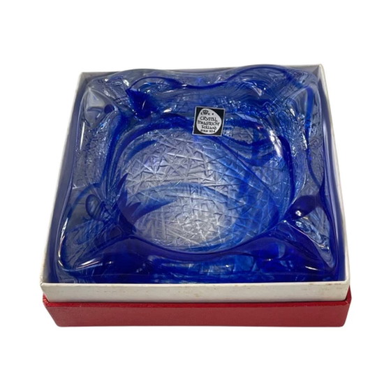 Image 1 of Kristalunie Maastricht - Ashtray - Including original label and box - Unused, vintage - Dutch glass