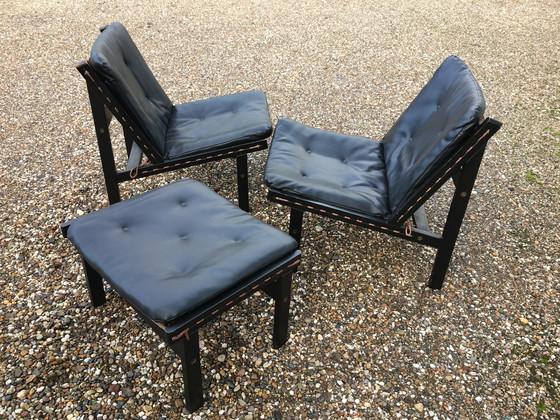 Image 1 of 2x Bruksbo "Hunter" Chairs And Footstool By Torbjørn Afdal