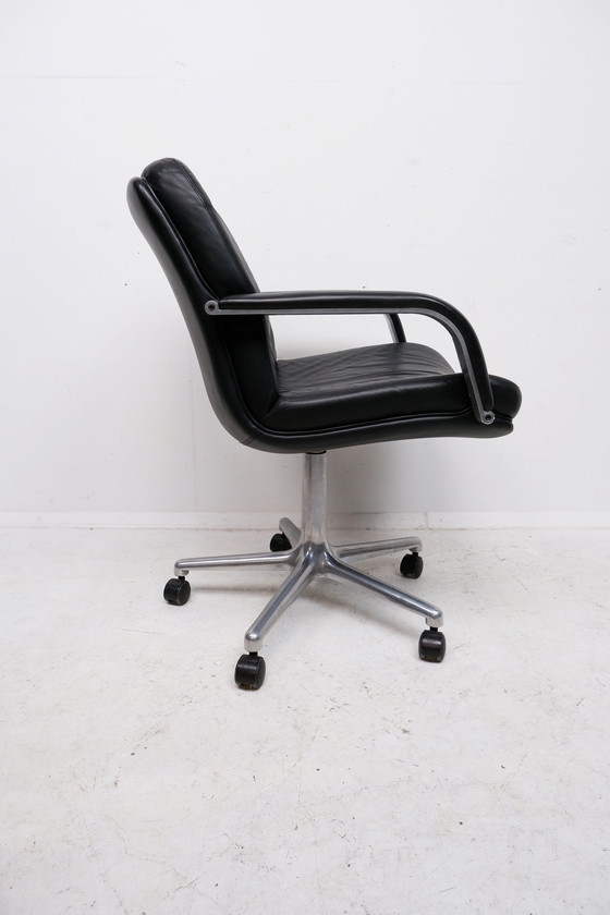 Image 1 of Artifort black leather office chair