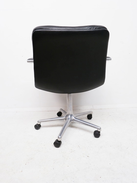 Image 1 of Artifort black leather office chair