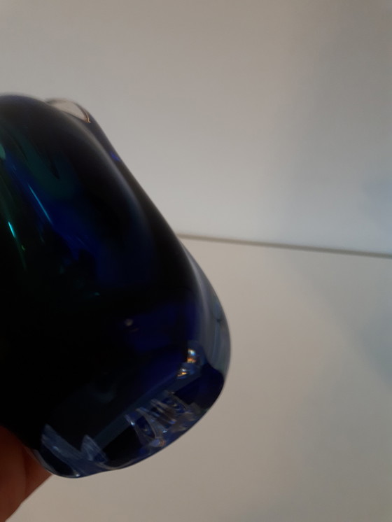 Image 1 of Vaso in vetro vintage di metà secolo in stile Murano