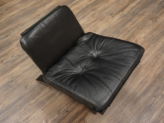 Image 1 of Nelo Sweden Kroken leather armchair & stool