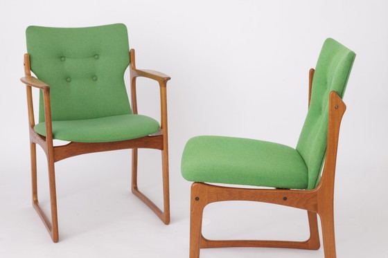 Image 1 of 6 x Vamdrup danish teak dining chairs