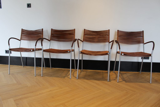 4 x Pierantonio Bonacina 2nd Miss B Chair by Tito Agnoli