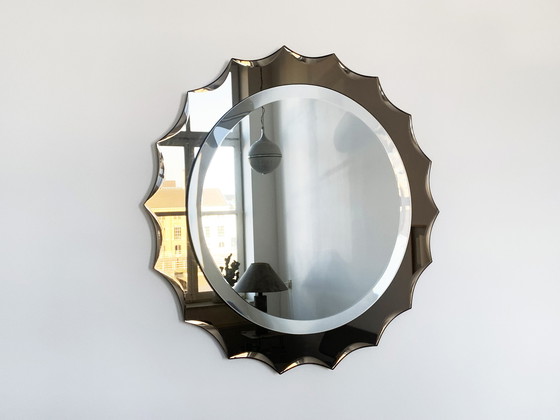 Image 1 of Italian Antonio Lupi crystal design mirror