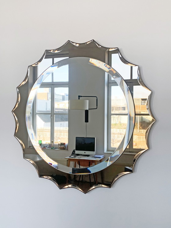 Image 1 of Italian Antonio Lupi crystal design mirror