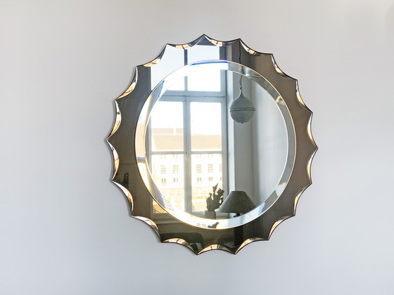 Image 1 of Italian Antonio Lupi crystal design mirror