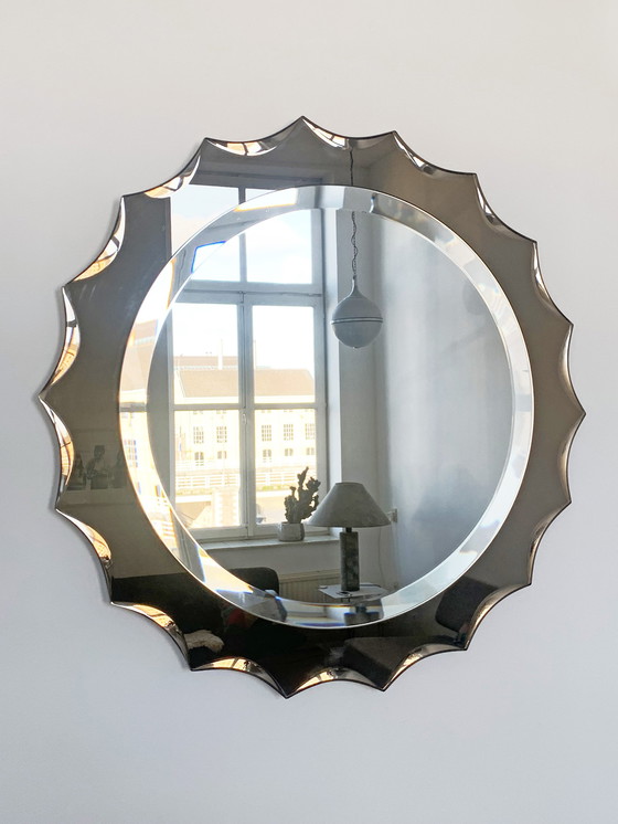 Image 1 of Italian Antonio Lupi crystal design mirror