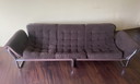 Vintage chrome tubular 3-seater sofa