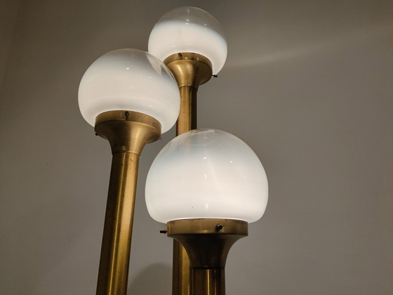 Image 1 of Vintage brass italian floor lamp, 1970s