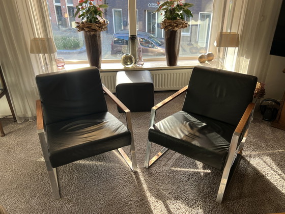 Image 1 of 2x Harvink Banjer armchairs