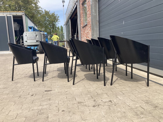 Image 1 of 10x Philipphe Starck Black Costes Dining Chairs