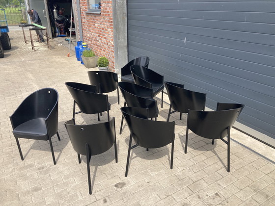 Image 1 of 10x Philipphe Starck Black Costes Dining Chairs