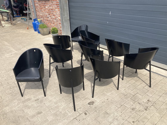 Image 1 of 10x Philipphe Starck Black Costes Dining Chairs