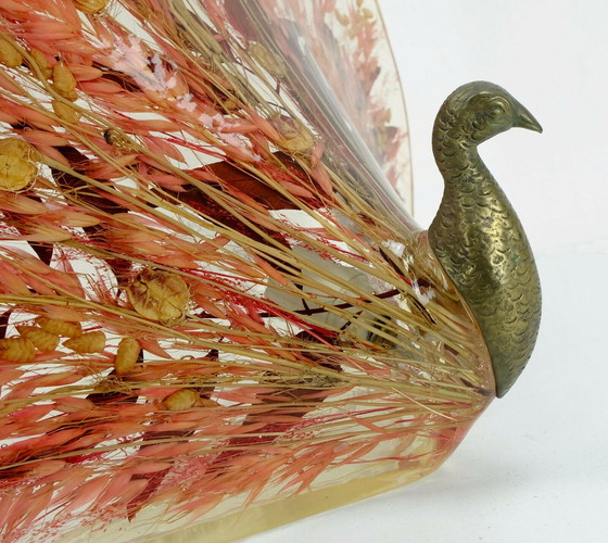 Image 1 of Mid century table lamp peacock