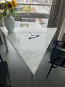 Santoso table triangle marble
