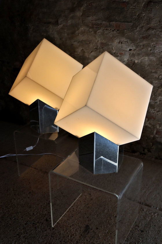 Image 1 of 2x Raak Cube Light by Paul Driessen