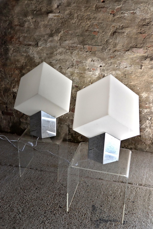 2x Raak Cube Light by Paul Driessen