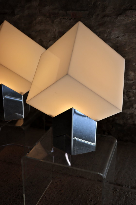 Image 1 of 2x Raak Cube Light by Paul Driessen