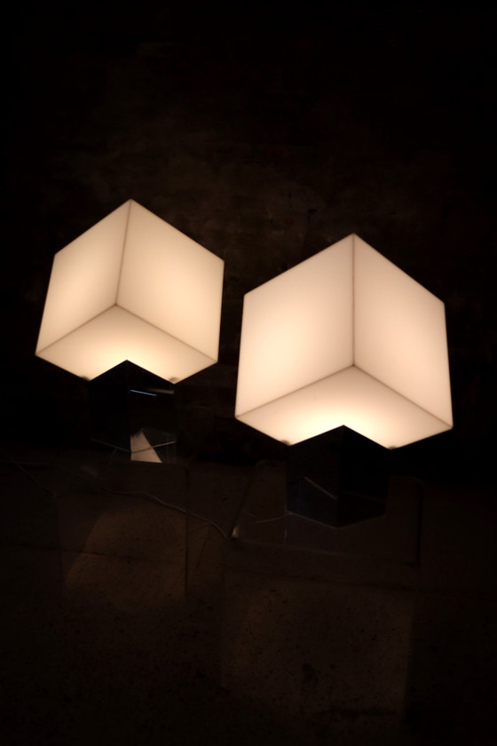 Image 1 of 2x Raak Cube Light by Paul Driessen