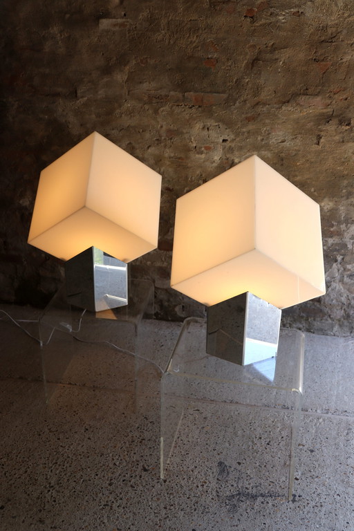 2x Raak Cube Light by Paul Driessen