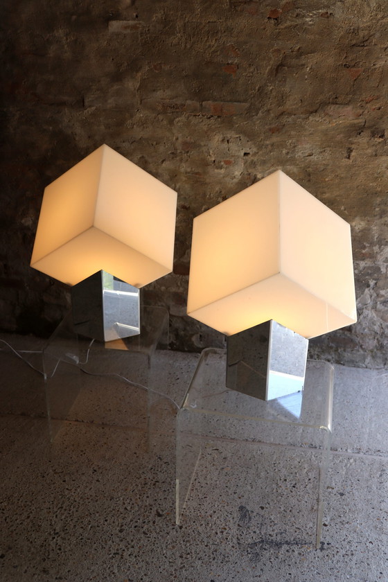 Image 1 of 2x Raak Cube Light by Paul Driessen