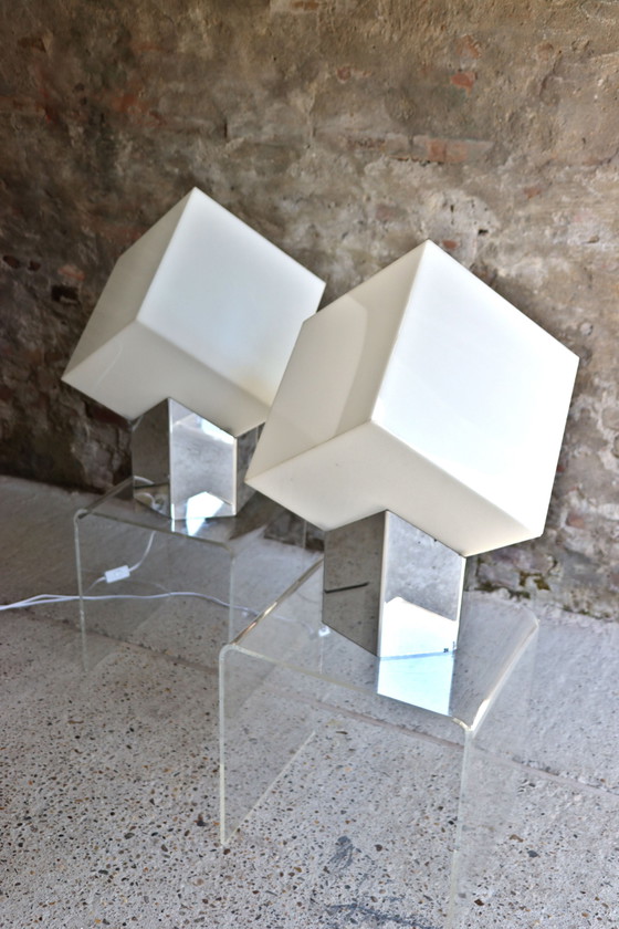 Image 1 of 2x Raak Cube Light by Paul Driessen