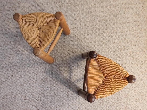 Image 1 of Pair Of Tripod Stools